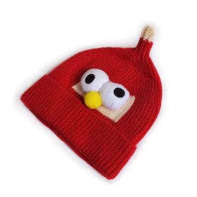 Unisex Winter Cartoon Wolle Hut Katze Bruder Stricken Eye Hat für Jungen und Mädchen'Trend