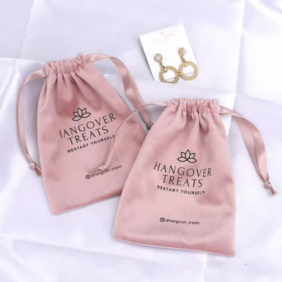 Mittlerer 30-50 cm rosa Samt Staubbeutel für maßgeschneiderte Ziehseile Geschenk Kosmetikverpackung