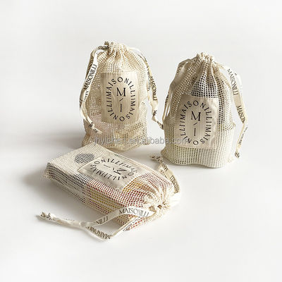 Mehrfachverwendbare Bio-Baumwollseifen-Sätze Geschenktaschen mit Ziehseile - ein Muss für grünes Leben