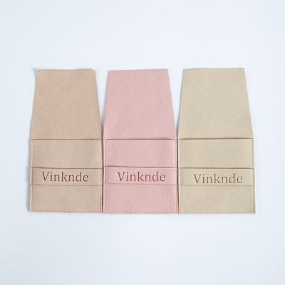 Benutzerdefiniertes Logo akzeptiert 6,2*6,2 Cm Mehrfarbiger Samt Flip Cover Mode Halskette Schmuck Lagerbeutel