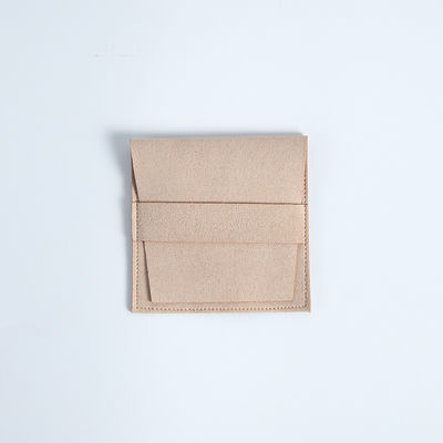 Benutzerdefiniertes Logo akzeptiert 6,2*6,2 Cm Mehrfarbiger Samt Flip Cover Mode Halskette Schmuck Lagerbeutel