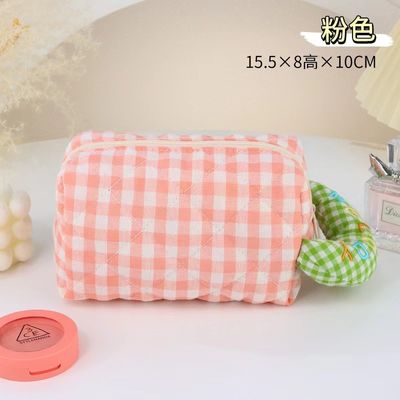 Großkapazitäts-Gitter-Portable-Farb-Speicher-Kosmetik-Make-up-Anpassungs-gedruckte Logo-Tasche