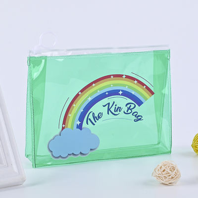 Low MOQ PVC Custom LOGO Reisetasche Offene Reißverschluss Kosmetiktasche mit individuellem Logo