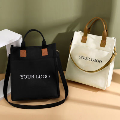 PU-Handtasche Eco-Friendly Wasserdicht Laminate Canvas Tote-Einkaufstüte mit Custom Logo