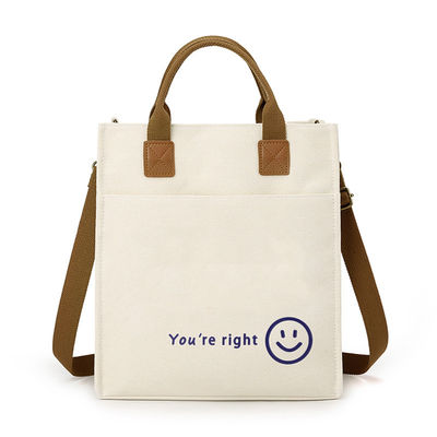 PU-Handtasche Eco-Friendly Wasserdicht Laminate Canvas Tote-Einkaufstüte mit Custom Logo