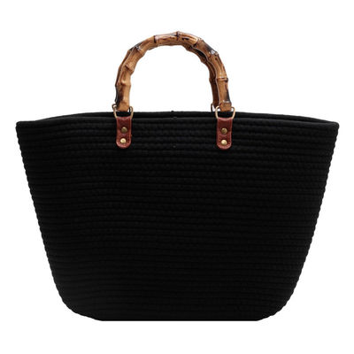 Stylische Frauen Gewebte Strandstroh Handtasche Casual Handgefertigt Hohl Out Rattan Schultertaschen