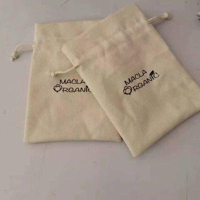 Tägliches Leben Custom Print Drawstring Taschen Baumwolle Leinwand Staubbeutel mit Custom Logo