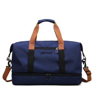 Personalisiertes Logo Akzeptiert Sport Fitnessraum Reisen Duffle Tasche Wasserdichte Leinwand Polyester Taschen
