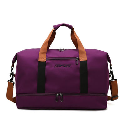 Personalisiertes Logo Akzeptiert Sport Fitnessraum Reisen Duffle Tasche Wasserdichte Leinwand Polyester Taschen