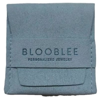 Custom gedruckte Mikrofiber Samt Geschenk Halskette Schmuck Verpackung Tasche Tasche und Box