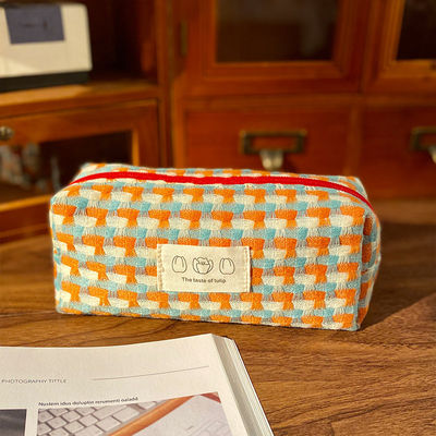 Private Label Make-up-Taschen mit überprüftem Druck Recycling-Polyester-Reise-Kosmetik-Tasche