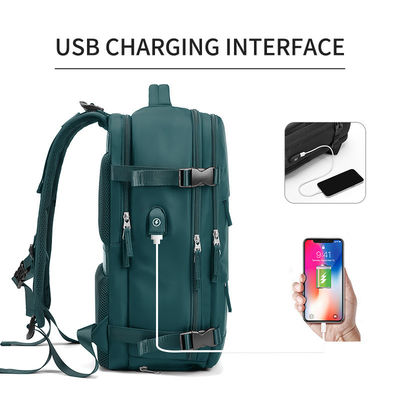 Wasserdicht Diebstahlschutz Custom Nylon Polyester Reisetasche Laptop Business Wanderer Rucksack mit USB-Ladestation