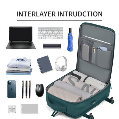 Wasserdicht Diebstahlschutz Custom Nylon Polyester Reisetasche Laptop Business Wanderer Rucksack mit USB-Ladestation
