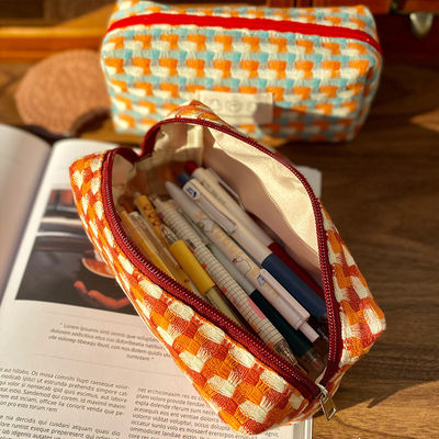 Private Label Make-up-Taschen mit überprüftem Druck Recycling-Polyester-Reise-Kosmetik-Tasche