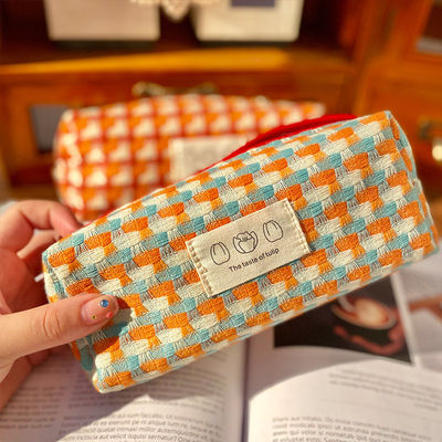 Private Label Make-up-Taschen mit überprüftem Druck Recycling-Polyester-Reise-Kosmetik-Tasche