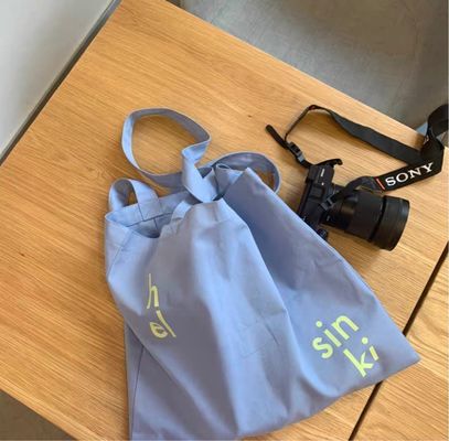 Personalisiertes Logo Druck 100% Bio Baumwolle Große Tote-Tasche für Großhandel Wiederverwendbares Einkaufen