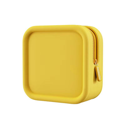 Tägliches Leben Custom Logo Square Silicone Makeup Bag mit wasserdichtem Design und Material