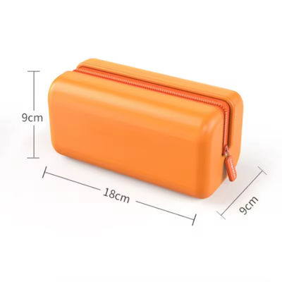Tägliches Leben Custom Logo Square Silicone Makeup Bag mit wasserdichtem Design und Material