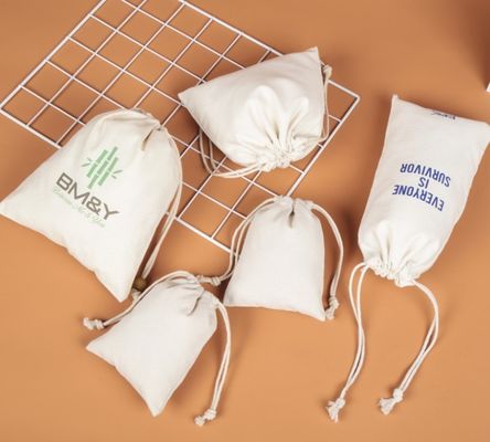 Customized Cotton Drawstring Bag mit Zeichentrickmuster und Customized Logo