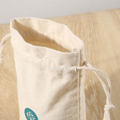 Doppelschnurige Zeichentrickmuster Leinwand Schnur Tasche für personalisierte, umweltfreundliche Geschenke
