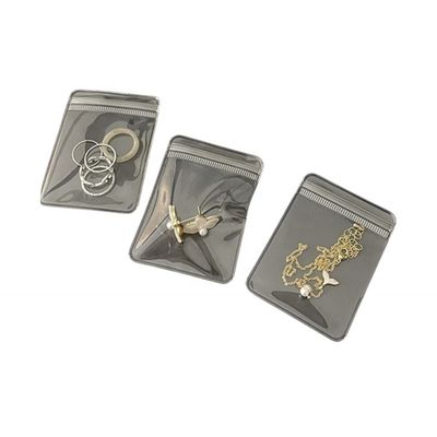 Custom Zip Lock Schmuck Verpackungstüte PVC Clear Mini Zipper Tasche mit wiederverwendbarem Logo