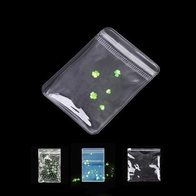 Custom Zip Lock Schmuck Verpackungstüte PVC Clear Mini Zipper Tasche mit wiederverwendbarem Logo