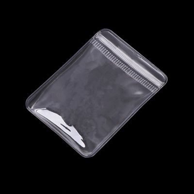 Custom Zip Lock Schmuck Verpackungstüte PVC Clear Mini Zipper Tasche mit wiederverwendbarem Logo