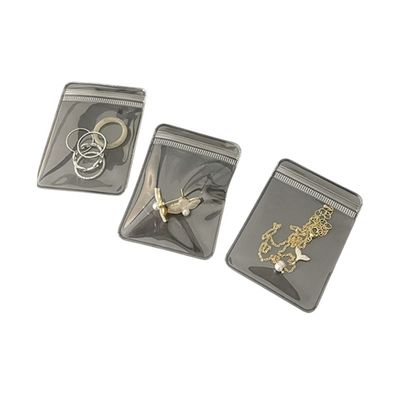 Custom Zip Lock Schmuck Verpackungstüte PVC Clear Mini Zipper Tasche mit wiederverwendbarem Logo
