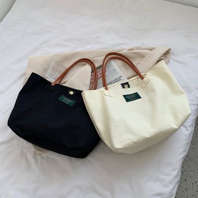 Neueste Mode Custom Logo Leinwand Tasche große Kapazität Schüler Einzel-Schultertasche