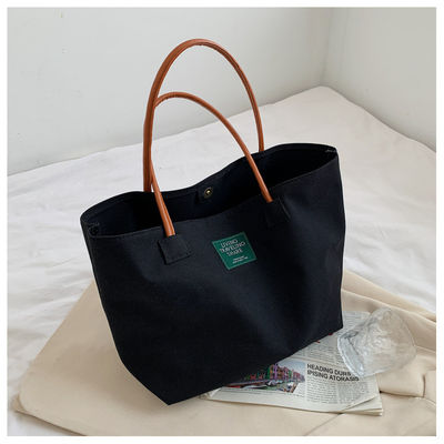 Neueste Mode Custom Logo Leinwand Tasche große Kapazität Schüler Einzel-Schultertasche