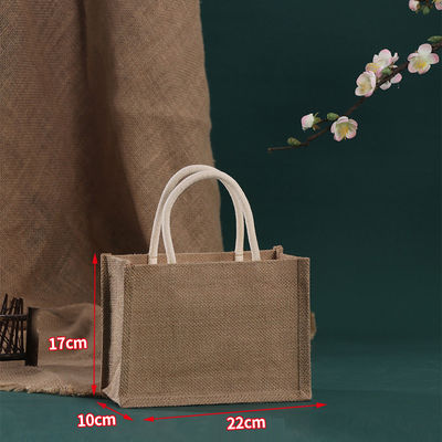 Akzeptable OEM/ODM-Jute-Tasche mit benutzerdefiniertem Logo für wiederverwendbares, umweltfreundliches Einkaufen am Strand