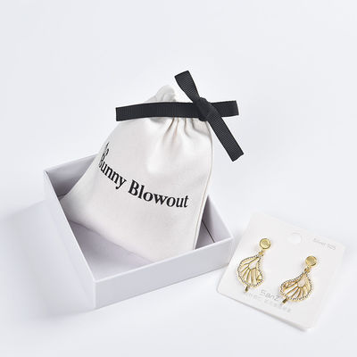 Custom Logo Baumwoll-Ziehbeutel für die einfache Lagerung von Brillen und digitalen Produkten