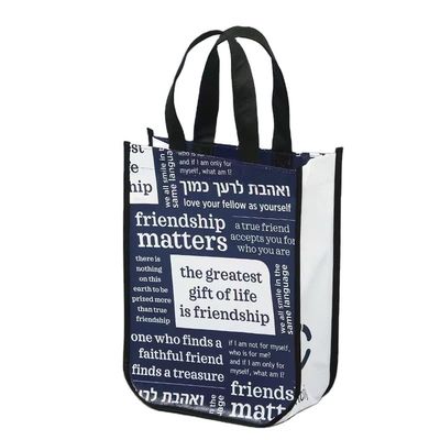 Mittelgroße gebogene Ecken Tote-Tasche aus nicht gewebtem Material für den kundenspezifischen Einkauf