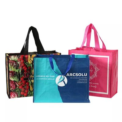 Mittelgroße gebogene Ecken Tote-Tasche aus nicht gewebtem Material für den kundenspezifischen Einkauf