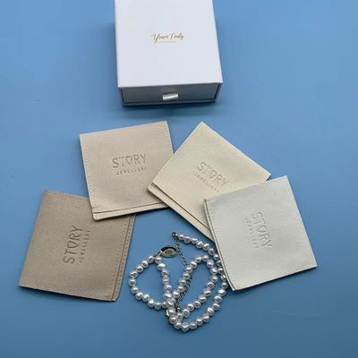 Custom Suede Schmuckbeutel Luxusverpackung für umweltfreundliche Armbänder