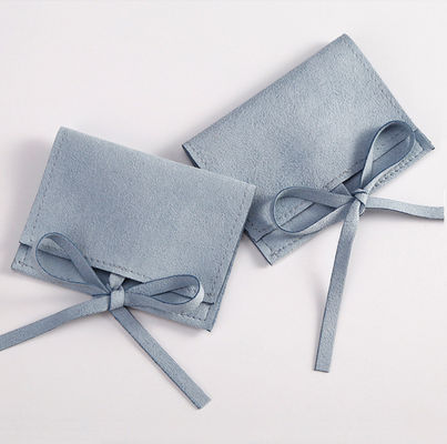 OEM/ODM Akzeptable Suede Mikrofiber Schmuckbeutel Luxus-Stil für benutzerdefiniertes Logo
