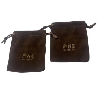 Kleine Würfel Ohrringe Halskette Geschenk Schmuck Samt Staub Verpackung Tasche Ziehseile Suede Tasche