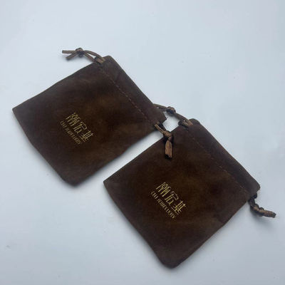 Kleine Würfel Ohrringe Halskette Geschenk Schmuck Samt Staub Verpackung Tasche Ziehseile Suede Tasche
