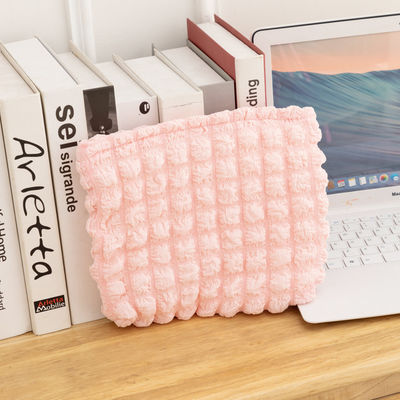 OEM/ODM Akzeptable niedliche Puffy Mesh Kosmetik Tasche für Mini-Leinwand Reise Toilettenhandtaschen