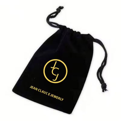 Design Kleine Luxus-Staub-Velvet-Schmuckstücke Ziehseile Tasche Packing-Tasche und Box mit Logo