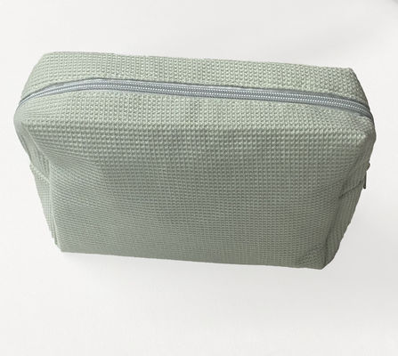 Custom Logo akzeptiert Weichwaffeldruck Kosmetiktasche für Brautjungfern Make-up und Geschenke