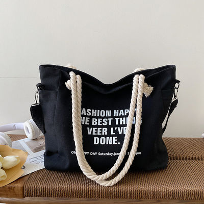 Unisex Wasserdichte Luxus Leinwand Corduroy Tote Tasche für individuelle Farbe Alltag