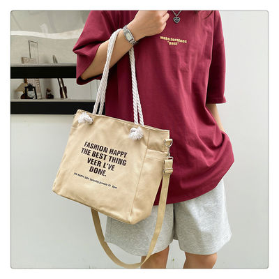 Unisex Wasserdichte Luxus Leinwand Corduroy Tote Tasche für individuelle Farbe Alltag