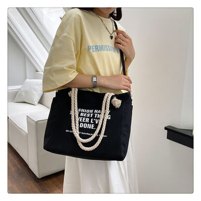 Unisex Wasserdichte Luxus Leinwand Corduroy Tote Tasche für individuelle Farbe Alltag