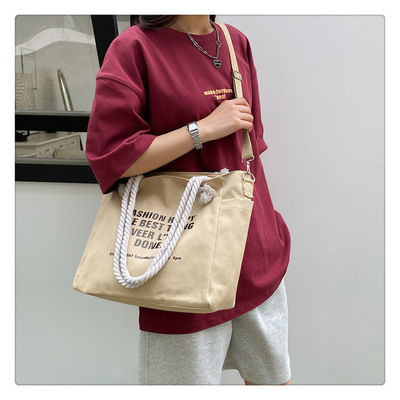 Unisex Wasserdichte Luxus Leinwand Corduroy Tote Tasche für individuelle Farbe Alltag
