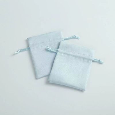 Akzeptable OEM/ODM-Kustom Tasche mit Lichtblauem Samtstrang für Schmuckorganisation