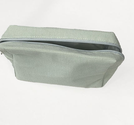 Custom Logo akzeptiert Weichwaffeldruck Kosmetiktasche für Brautjungfern Make-up und Geschenke