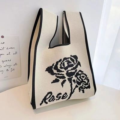 Handgemachtes Logo kundenspezifisches Logo beliebte Frauen Shopping Handtasche kundenspezifische Polyester Gewebte Tasche Min