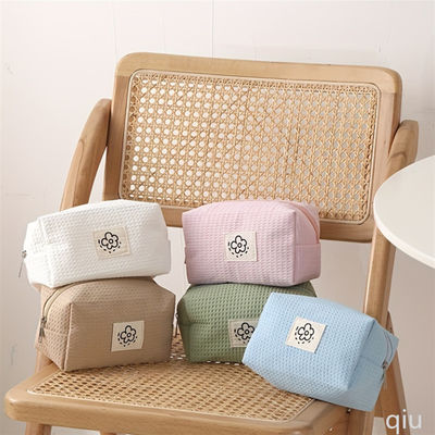 Druckmuster Typ Polyester Make-up Bag Multifunktion Custom Kosmetik Tasche mit Griff
