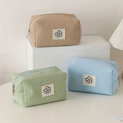 Druckmuster Typ Polyester Make-up Bag Multifunktion Custom Kosmetik Tasche mit Griff